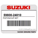 Suzuki 59800-24810 Piston/Cup Set