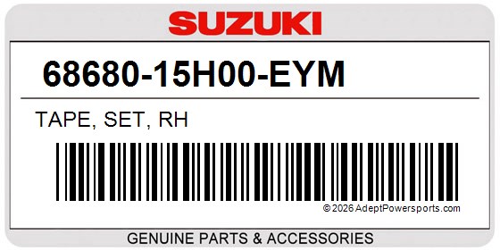 Suzuki 68680-15H00-EYM Tape, Set, Rh