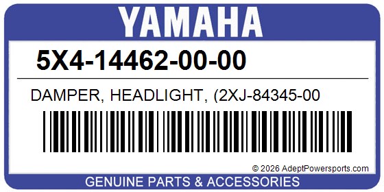 Yamaha 5X4-14462-00-00 Damper, Headlight, (2Xj-84345-00