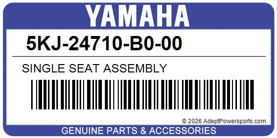 Yamaha 5KJ-24710-B0-00 Single Seat Assembly