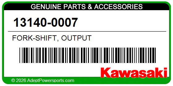 Kawasaki 13140-0007 Fork-Shift, Output