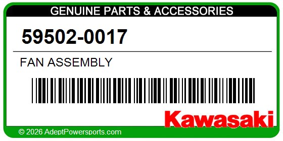 Kawasaki 59502-0017 Fan Assembly
