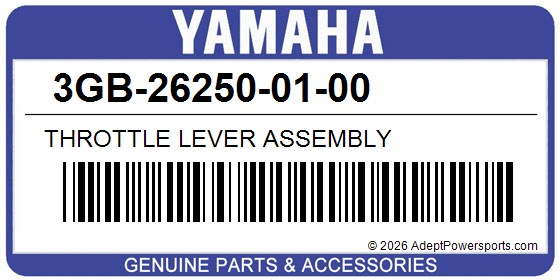 Yamaha 3GB-26250-01-00 Throttle Lever Assembly