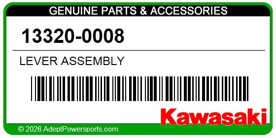 Kawasaki 13320-0008 Lever Assembly