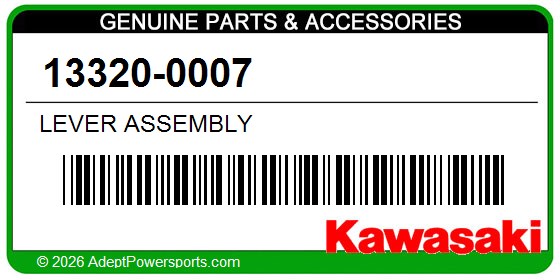 Kawasaki 13320-0007 Lever Assembly