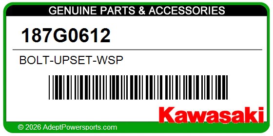 Kawasaki 187G0612 Bolt-Upset-Wsp