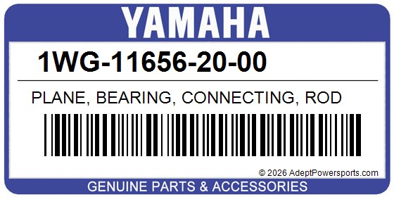 Yamaha 1WG-11656-20-00 Plane, Bearing, Connecting, Rod