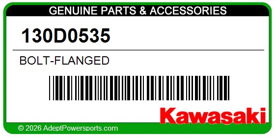 Kawasaki 130D0535 Bolt-Flanged