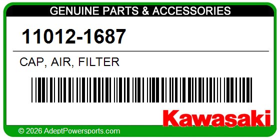 Kawasaki 11012-1687 Cap, Air, Filter