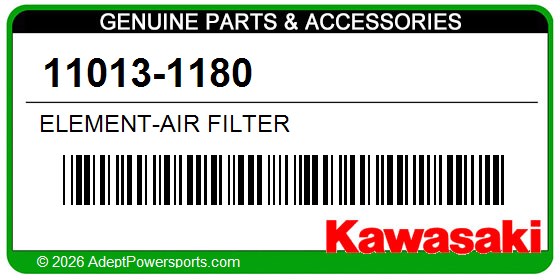 Kawasaki 11013-1180 Element-Air Filter