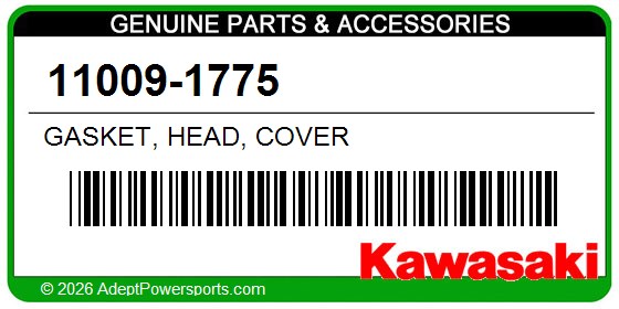 Kawasaki 11009-1775 Gasket, Head, Cover
