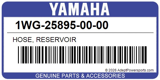 Yamaha 1WG-25895-00-00 Hose, Reservoir