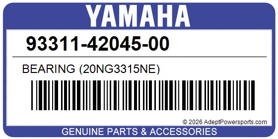 Yamaha 93311-42045-00 Bearing (20Ng3315ne)