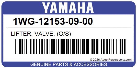 Yamaha 1WG-12153-09-00 Lifter, Valve, (O/S)