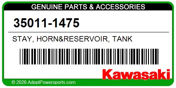 Kawasaki 35011-1475 Stay, Horn&Reservoir, Tank