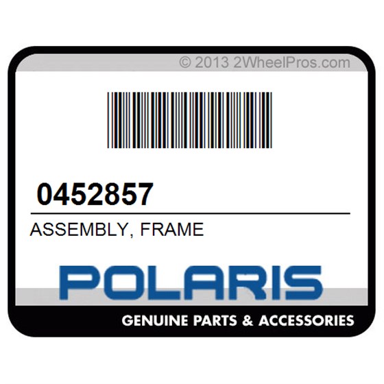 Polaris 0452857 Assembly, Frame