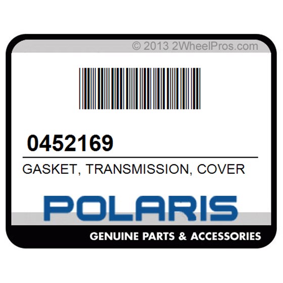 Polaris 0452169 Gasket, Transmission, Cover