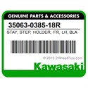 Kawasaki 35063-0385-18R Stay, Step, Holder, Fr, Lh, Black