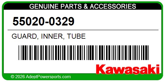 Kawasaki 55020-0329 Guard, Inner, Tube