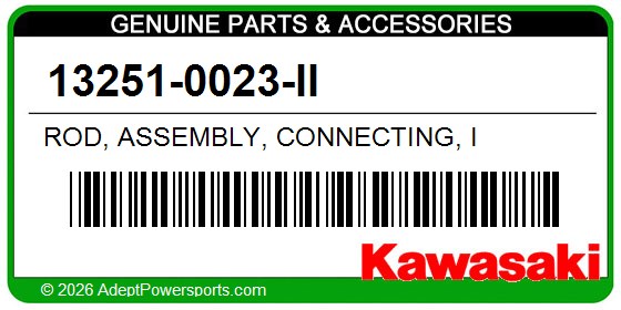 Kawasaki 13251-0023-II Rod, Assembly, Connecting, I