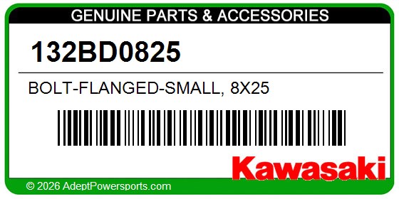 Kawasaki 132BD0825 Bolt-Flanged-Small, 8X25