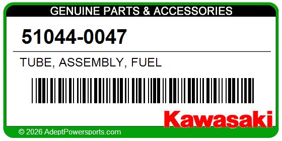Kawasaki 51044-0047 Tube, Assembly, Fuel