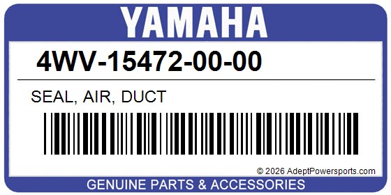 Yamaha 4WV-15472-00-00 Seal, Air, Duct