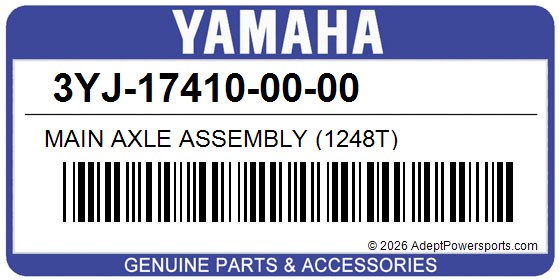 Yamaha 3YJ-17410-00-00 Main Axle Assembly (1248T)