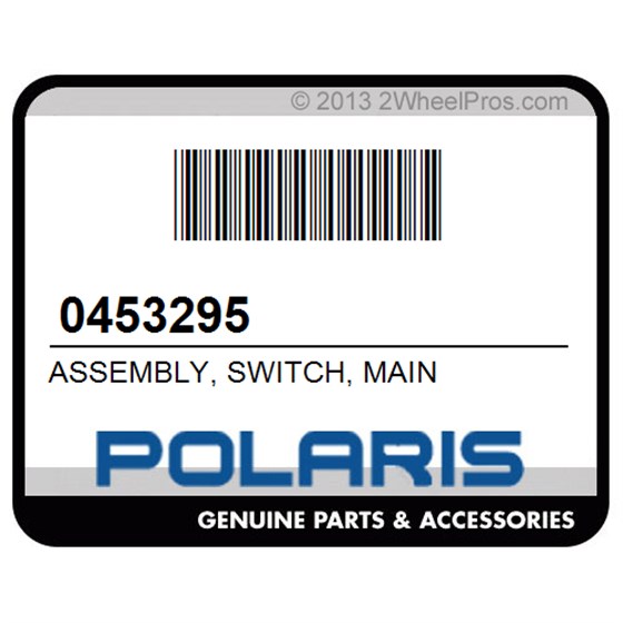 Polaris 0453295 Assembly, Switch, Main
