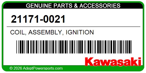 Kawasaki 21171-0021 Coil, Assembly, Ignition