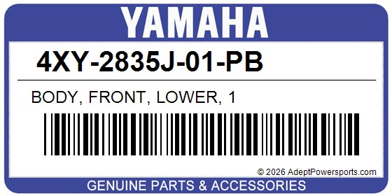Yamaha 4XY-2835J-01-PB Body, Front, Lower, 1