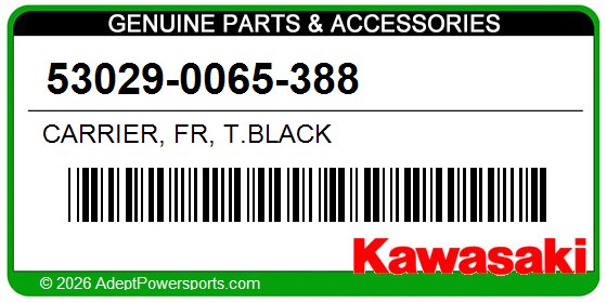 Kawasaki 53029-0065-388 Carrier, Fr, T.Black