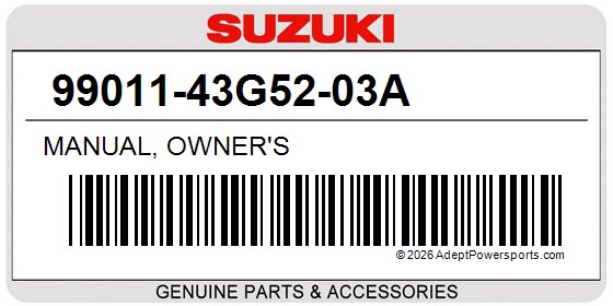 Suzuki 99011-43G52-03A Manual, Owner's