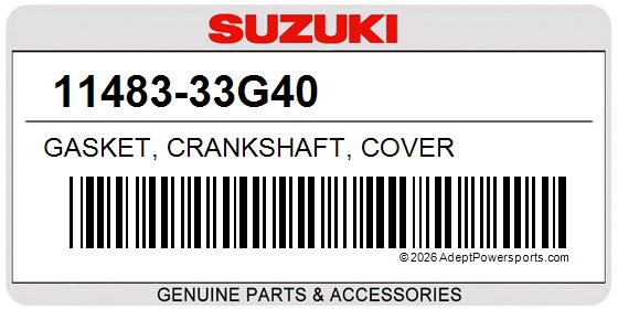 Suzuki 11483-33G40 Gasket, Crankshaft, Cover