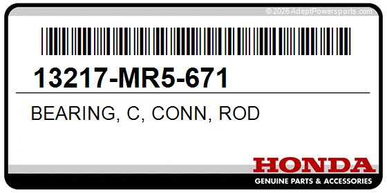 Honda 13217-MR5-671 Bearing, C, Conn, Rod