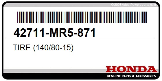 Honda 42711-MR5-871 Tire (140/80-15)