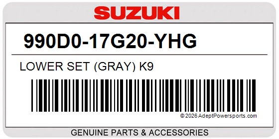 Suzuki 990D0-17G20-YHG Lower Set (Gray) K9
