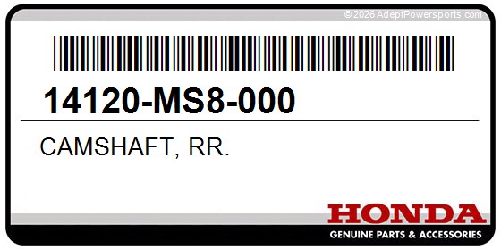 Honda 14120-MS8-000 Camshaft, Rr.