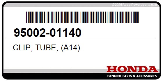 Honda 95002-01140 Clip, Tube, (A14)