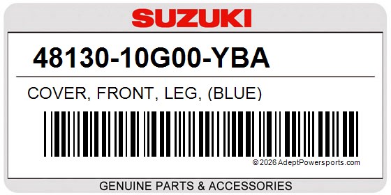 Suzuki 48130-10G00-YBA Cover, Front, Leg, (Blue)