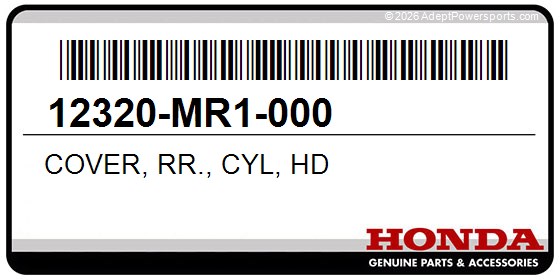 Honda 12320-MR1-000 Cover, Rr., Cyl, Hd