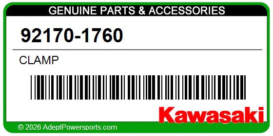 Kawasaki 92170-1760 Clamp