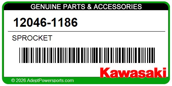 Kawasaki 12046-1186 Sprocket