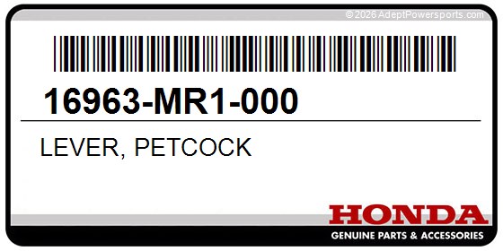 Honda 16963-MR1-000 Lever, Petcock