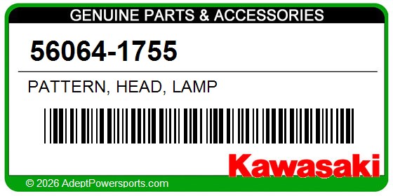 Kawasaki 56064-1755 Pattern, Head, Lamp