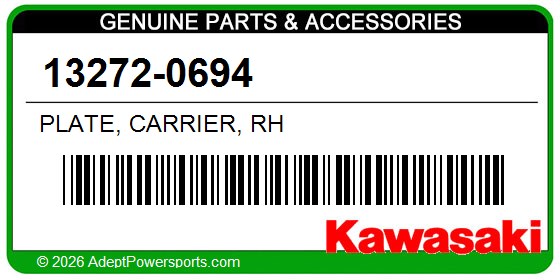 Kawasaki 13272-0694 Plate, Carrier, Rh