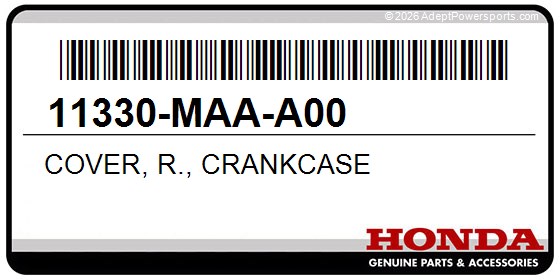 Honda 11330-MAA-A00 Cover, R., Crankcase