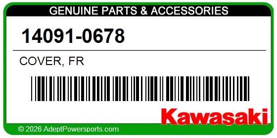 Kawasaki 14091-0678 Cover, Fr