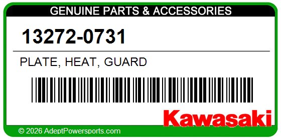 Kawasaki 13272-0731 Plate, Heat, Guard