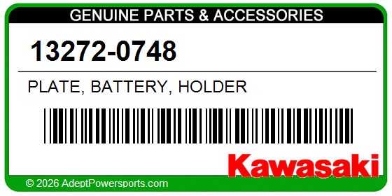 Kawasaki 13272-0748 Plate, Battery, Holder